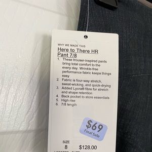 Lululemon Gray Pant 7/8